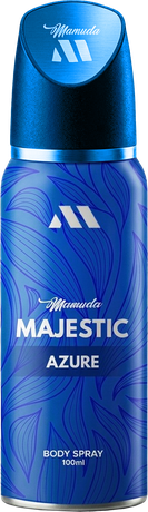 Mamuda Majestic Azure perfumed body spray can