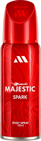 Mamuda Majestic Spark perfumed body spray, red 100ml can