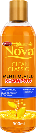 Nova Clean Classic Mentholated shampoo, 500ml bottle