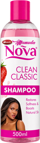 Nova Clean Classic Strawberry shampoo, 500ml bottle