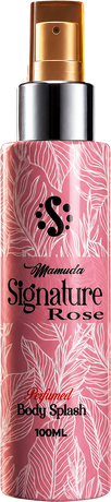 Mamuda Signature Rose perfumed body splash, pink 100ml bottle