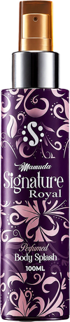Mamuda Signature Royal perfumed body splash, purple 100ml bottle