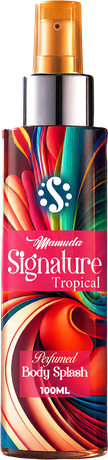 Mamuda Signature Tropical perfumed body splash, vivid 100ml bottle